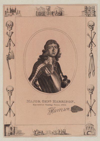 Major General Harrison, Executed at Charing Cross, 1660 by English School